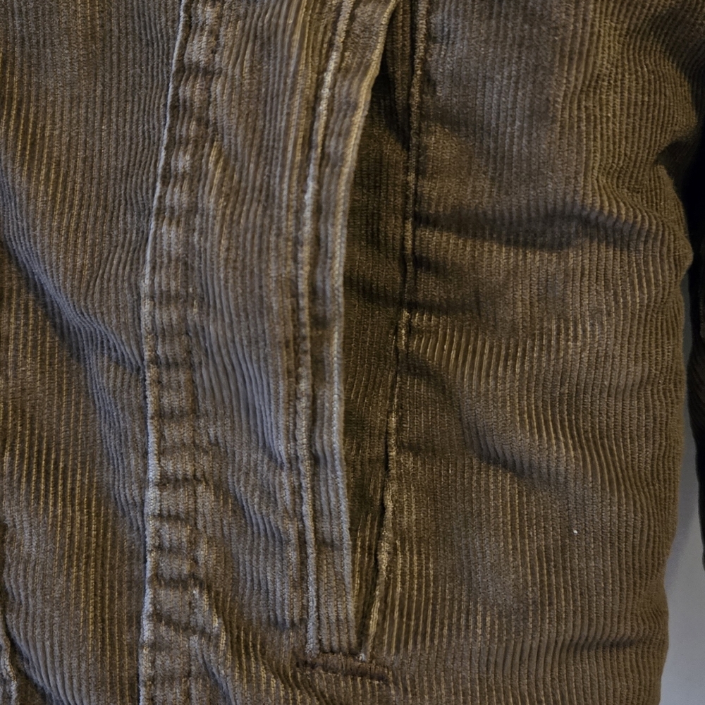 VTG 70s Levis Corduroy Sherpa Lined Jacket Brown Mens 44 - Picture 6 of 14